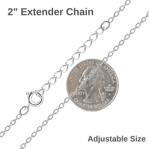 925 Sterling Silver Cable Chain Necklace - Silver Chain for Women Girls 1.1mm Cable Chain Necklace - Master Quality - Dainty and Minimalist - 14/16/18/20/22/24 Inch in Saudi Arabia