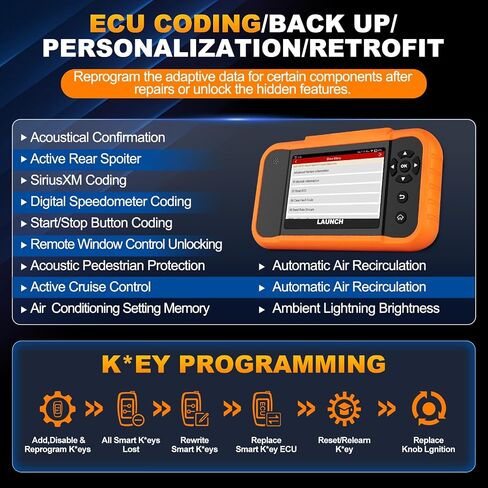 LAUNCH X431 Elite V2.0 BBA Bi-Directional OBD2 Scanner for BMW,Mercedes-Benz,Volkswagen VW Audi V.A.G Group, Full System with Full Functions, ECU Coding,Battery Register, Lifetime Update in Saudi Arabia