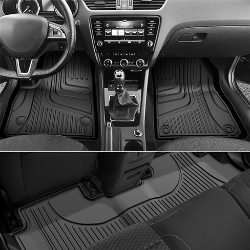 سجادات أرضية متوافقة مع 2019 2020 2021 2022 2023 2024 سجادات أرضية السيارات شيفروليه بليزر TPE لحماية جميع الأحوال الجوية من تشيفي بليزر تتضمن بطانة الصف الأمامي والخلفي باللون الأسود in Kuwait