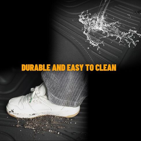 سجادات أرضية متوافقة مع 2019 2020 2021 2022 2023 2024 سجادات أرضية السيارات شيفروليه بليزر TPE لحماية جميع الأحوال الجوية من تشيفي بليزر تتضمن بطانة الصف الأمامي والخلفي باللون الأسود in Kuwait