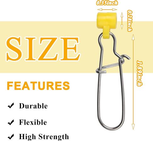 Fishing Line Sinker Slides with Duo Lock Snaps, 25PCS Heavy Duty Saltwater Sinker Weights Connector Hooked Snap Kit Catfish Fishing Gears for Braid Line in Saudi Arabia