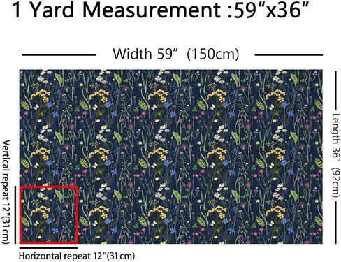 Floral Fabric by The Yard, Butterfly Upholstery Fabric, Daisy Magnolia Lily Decorative Fabric, Botanical Flower Indoor Outdoor Fabric, Oil Painting DIY Art Waterproof Fabric, Green Blue, 3 Yards in Saudi Arabia