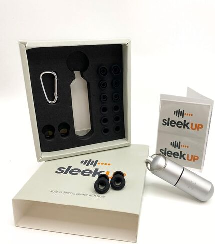 SLEEKUP Ear Plugs for Sleeping Noise Cancelling - Misophonia Ear Plugs - Ear Plugs for Focus, Concerts, Sleep - High Fidelity Hearing Protection for Noise Reduction - Noise Sensitivity - 10dB-28dB in Saudi Arabia