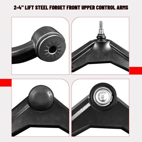 أذرع التحكم العلوية الأمامية لـ 2000-2010 Chevy Silverado GMC Sierra 2500HD 3500HD 4WD، 2003-2009 Hum-mer H2، ذراع التحكم عالي التحمل 3 بوصات يحل محل ذراع التعليق OEM in Kuwait