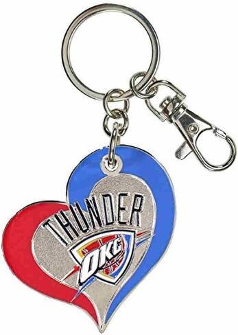 NBA Swirl Heart Keychain - Colorful and Durable Keychain Accessories for Keys, Bags and Purses in Saudi Arabia