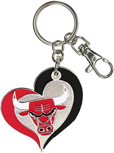 NBA Swirl Heart Keychain - Colorful and Durable Keychain Accessories for Keys, Bags and Purses in Saudi Arabia