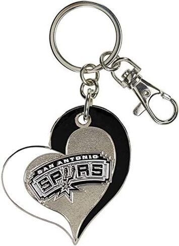 NBA Swirl Heart Keychain - Colorful and Durable Keychain Accessories for Keys, Bags and Purses in Saudi Arabia