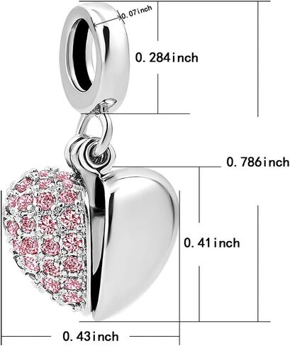 Auntie Aunt Love Openable Heart Birthstone Dangle Charms Compatible with Pandora Bracelet Necklace Birthday Jewelry Gifts for Women in Saudi Arabia