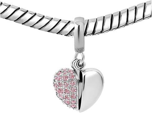 Auntie Aunt Love Openable Heart Birthstone Dangle Charms Compatible with Pandora Bracelet Necklace Birthday Jewelry Gifts for Women in Saudi Arabia