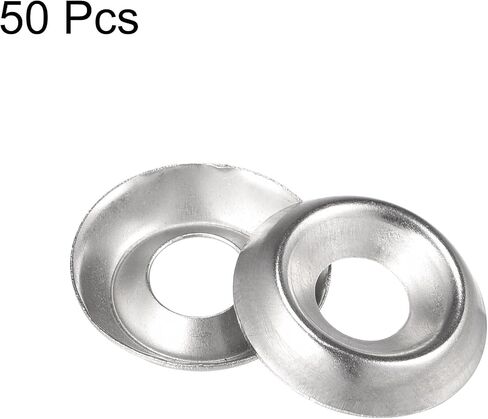 uxcell #12 304 Stainless Steel Cup Washer Countersunk for Screw Bolt 50pcs in Saudi Arabia