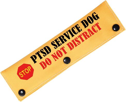 PWHAOO PTSD Service Dog Do Not Distract Alert Dog Leash Wrap PTSD Service Dog Leash Sleeve PTSD Assistance Dog Alert Gift (PTSD Sleeves) in Saudi Arabia