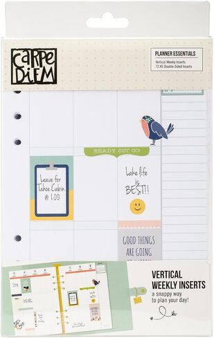 Carpe Diem Planner أساسيات التنسيق الرأسي إدراجات أسبوعية in Saudi Arabia