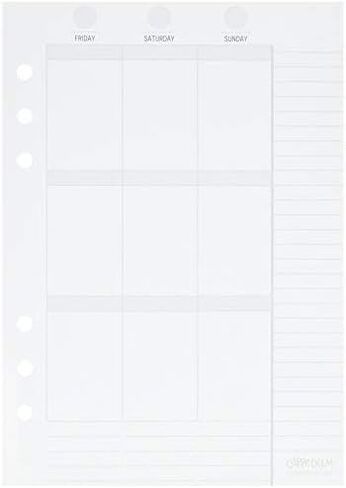 Carpe Diem Planner أساسيات التنسيق الرأسي إدراجات أسبوعية in Saudi Arabia