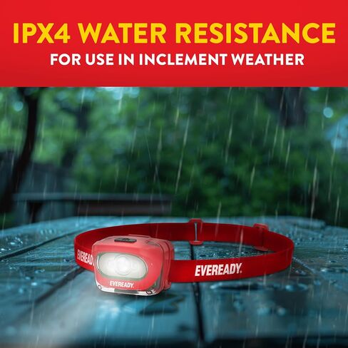 مصابيح أمامية Eveready X200 LED قابلة لإعادة الشحن (عبوة من قطعتين)، مصابيح أمامية فائقة السطوع مقاومة للماء IPX4 للجري والتخييم والطوارئ وفي الهواء الطلق (يتضمن كابل USB) in Kuwait