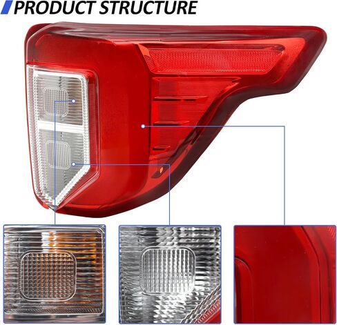 Right Passenger LED side Tail Light Fit For 2020 2021 2022 Ford Explorer, Outer Rear Brake lamp in Saudi Arabia