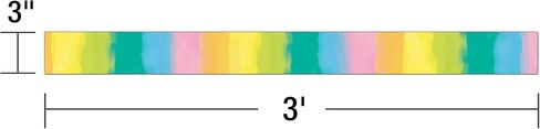 Carson Dellosa Creatively Inspired 36 Feet of Watercolor Rainbow Bulletin Board Borders, Straight Rainbow Classroom Borders for Bulletin Board, Rainbow Border for Colorful Classroom Décor in Saudi Arabia