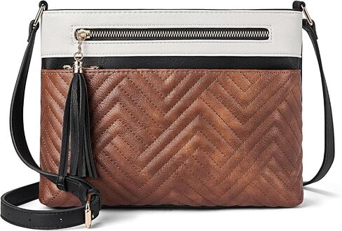 BOSTANTEN Crossbody Bags for Women Quilted Purses Medium Shoulder Handbags with Tassel in Saudi Arabia