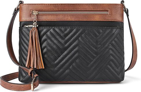 BOSTANTEN Crossbody Bags for Women Quilted Purses Medium Shoulder Handbags with Tassel in Saudi Arabia