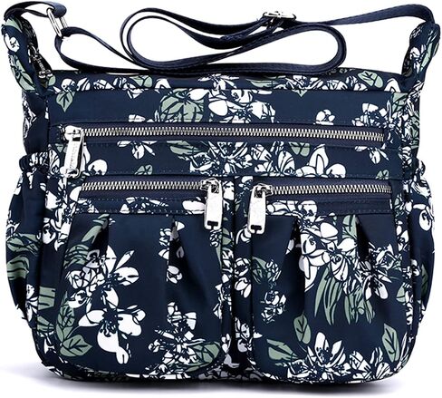 Crossbody Bags for Women Multiple Pockets Shoulder Handbag Casual Nylon Lightweight Purse in Saudi Arabia