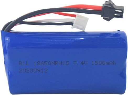 2PCS 7.4V 1500mah High-Rate Lithium Battery for H103 H105 H101 T2 Syma S033G UDI U12A QS 8019 8004 High-Speed RC Boat Spare Battery in Kuwait