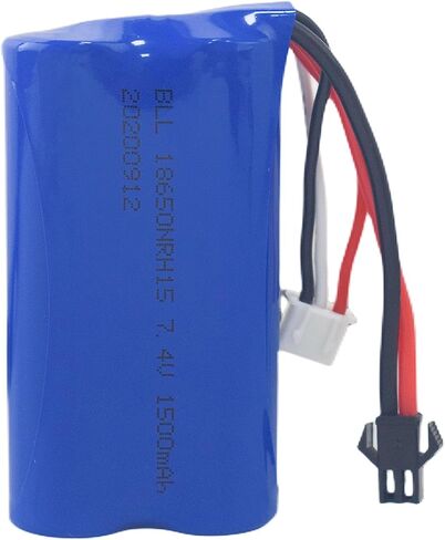2PCS 7.4V 1500mah High-Rate Lithium Battery for H103 H105 H101 T2 Syma S033G UDI U12A QS 8019 8004 High-Speed RC Boat Spare Battery in Kuwait