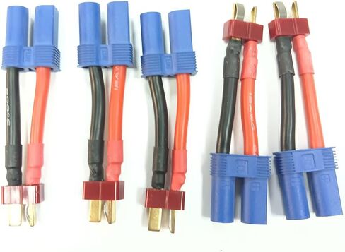 5 قطعة الترا عمداء T التوصيل ذكر EC5 أنثى كابل تمديدي للمحول يؤدي 12awg 50 مللي متر ل RC شاحن يؤدي ومحول البطارية. in Kuwait