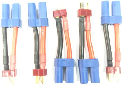 5 قطعة الترا عمداء T التوصيل ذكر EC5 أنثى كابل تمديدي للمحول يؤدي 12awg 50 مللي متر ل RC شاحن يؤدي ومحول البطارية. in Kuwait