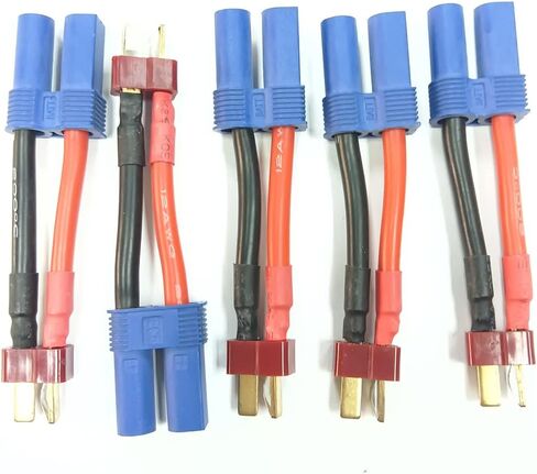 5 قطعة الترا عمداء T التوصيل ذكر EC5 أنثى كابل تمديدي للمحول يؤدي 12awg 50 مللي متر ل RC شاحن يؤدي ومحول البطارية. in Kuwait