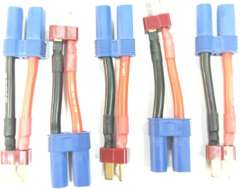 5 قطعة الترا عمداء T التوصيل ذكر EC5 أنثى كابل تمديدي للمحول يؤدي 12awg 50 مللي متر ل RC شاحن يؤدي ومحول البطارية. in Kuwait
