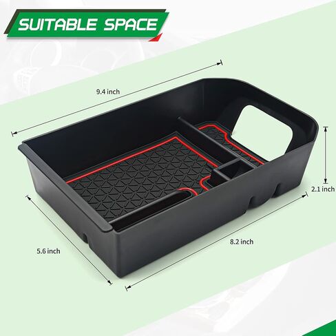 OTUAYAUTO Center Console Organizer Replacement for 2019-2024 Toyota RAV4 -Anti-Dust Armrest Secondary Storage Tray in Saudi Arabia
