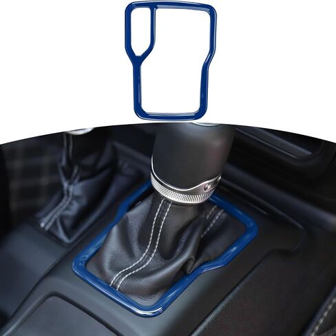 RT-TCZ for Wrangler JL Blue Gear Shift Trim Cover Frame for Jeep Wrangler JL JLU Gladiator JT 2018-2024 Blue Interior Accessories in Saudi Arabia