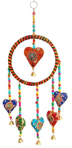 Handmade Crafted Home Decoration Hanging Birds,Elephant,Heart Shape Door Ornaments Shandler (Heart Ring) in Saudi Arabia
