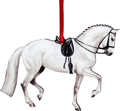 Dressage Horse Christmas Ornaments, Horse Gifts for Women, Horse Ornament Decor (Black) in Saudi Arabia
