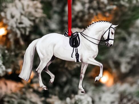 Dressage Horse Christmas Ornaments, Horse Gifts for Women, Horse Ornament Decor (Black) in Saudi Arabia
