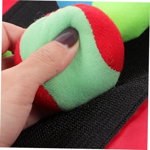 SAFIGLE Kids Gift 12pcs Kickball Bases Throwing Game Sticky Vest Sticky Vest for Stick Ball Catch Game Children Tag Foam Ball Dodgeballs Ball Game Toss Kids Suit Parent-Child Boy Props in Kuwait