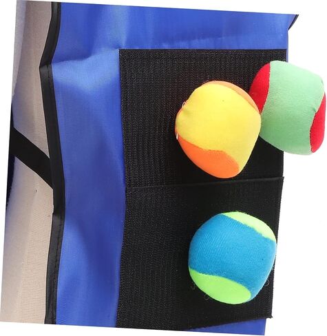 SAFIGLE Kids Gift 12pcs Kickball Bases Throwing Game Sticky Vest Sticky Vest for Stick Ball Catch Game Children Tag Foam Ball Dodgeballs Ball Game Toss Kids Suit Parent-Child Boy Props in Kuwait