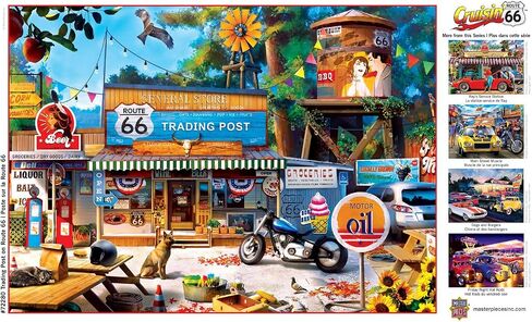 Masterpieces 1000 Piece Jigsaw Puzzle for Adults, Family, Or Kids - Route 66 Pitstop - 19.25"x26.75" in Saudi Arabia