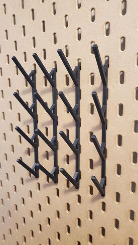 وحدة تخزين عرض الخيوط "للتعليق فقط"، متوافقة مع لوحات SKADIS Pegboard من IKEA. (أبيض لامع، 8 عبوات، 4 بكرات منقطة) in Kuwait