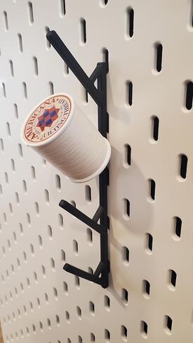 وحدة تخزين عرض الخيوط "للتعليق فقط"، متوافقة مع لوحات SKADIS Pegboard من IKEA. (أبيض لامع، 8 عبوات، 4 بكرات منقطة) in Kuwait