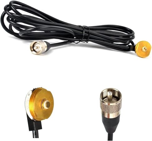 NMO Mobile Radio Antenna 3/8" to 3/4" Hole Mount with 16.4ft RG58 Cable PL259 Connector Suit for Antenna with NMO Connector in Saudi Arabia