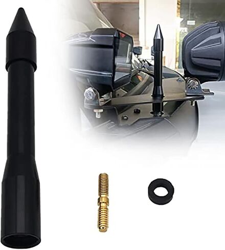 Universal Bullet Antenna Car Vehicle Replacement Antenna Compatible with Ford F150 F250 F350 Super Duty Raptor Dodge RAM 1500 2500 3500 (Red) in Kuwait