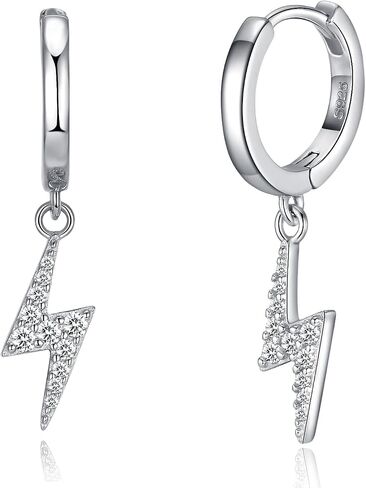Moissanite Hoop Earrings for Women 925 Sterling Silver Diamond Earrings Cuff Dangle Earrings Drop Huggie Stud Earrings Gift in Saudi Arabia