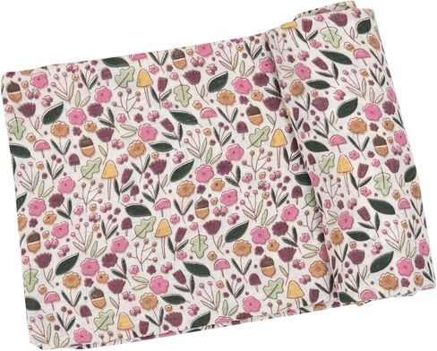 Angel Dear - بطانية قماط بزهور البلوط، طقم من قطعتين باللون الوردي in Kuwait