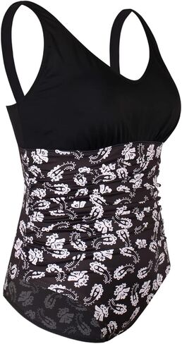 JINXUEER Women's Plus Size Swimwear Ruched Tummy Control Swimsuit One Piece Fashion Bathing Suits in Kuwait