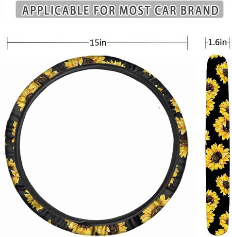 Caring Skeleton Hand Design Universal Steering Wheel Covers,Neoprene Auto Car Steering Wheel Cover Universal 15 inch in Saudi Arabia