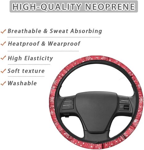 Caring Skeleton Hand Design Universal Steering Wheel Covers,Neoprene Auto Car Steering Wheel Cover Universal 15 inch in Saudi Arabia