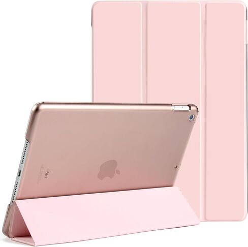 حافظة متوافقة مع آيباد الجيل التاسع 2021، حافظة خلفية شفافة من البولي كربونات لإيقاظ ونوم تلقائي لجهاز آيباد الجيل التاسع/آيباد الجيل الثامن (2020)/الجيل السابع (2019)، خفيف الوزن، أحمر in Kuwait