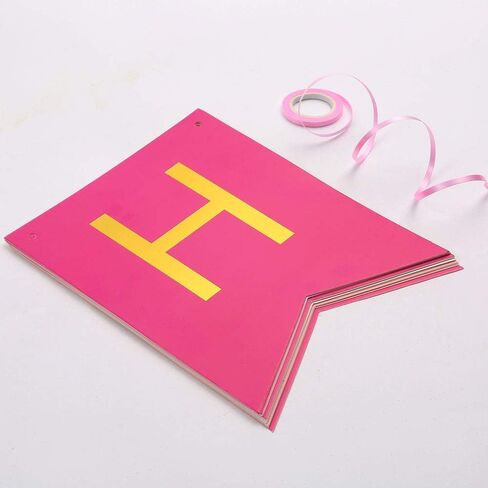 لافتة عيد ميلاد سعيد باللون الوردي الذهبي المتلألئ، لوازم حفلات أعياد الميلاد لديكورات حفلات أعياد الميلاد، ديكور معلق لغرف الأطفال in Kuwait