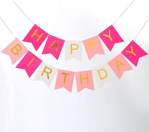 لافتة عيد ميلاد سعيد باللون الوردي الذهبي المتلألئ، لوازم حفلات أعياد الميلاد لديكورات حفلات أعياد الميلاد، ديكور معلق لغرف الأطفال in Kuwait