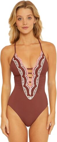 BECCA by Rebecca Virtue Delilah Clare Plunge One-Piece in Saudi Arabia
